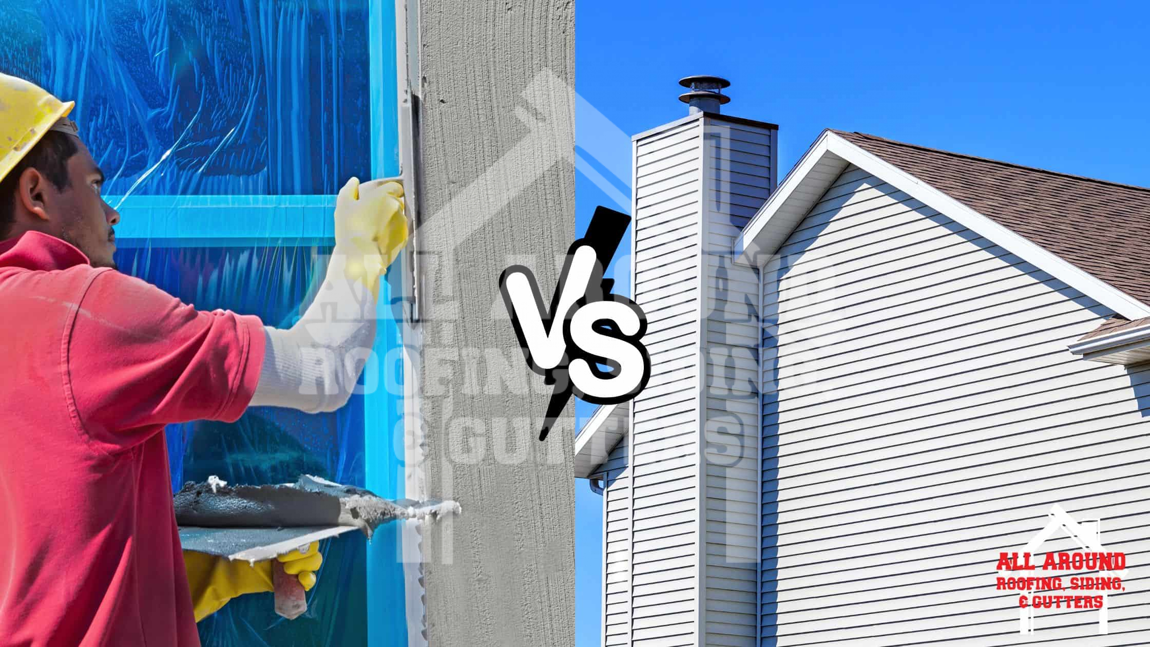 stucco vs siding