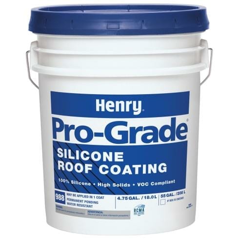 Henry pro-grade® 988 silicone white roof coating