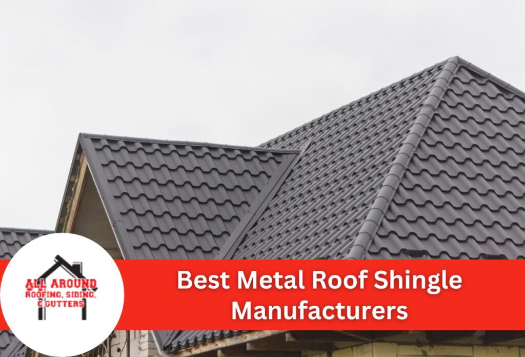Metal roof shingles