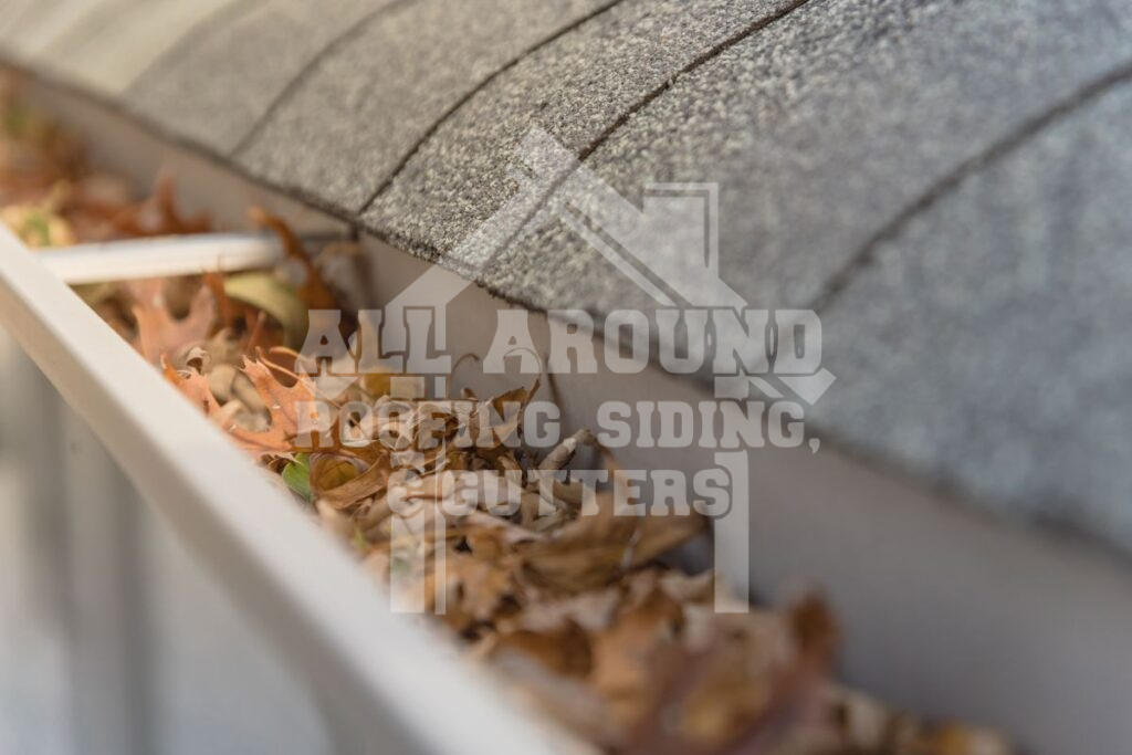 Debris in gutters