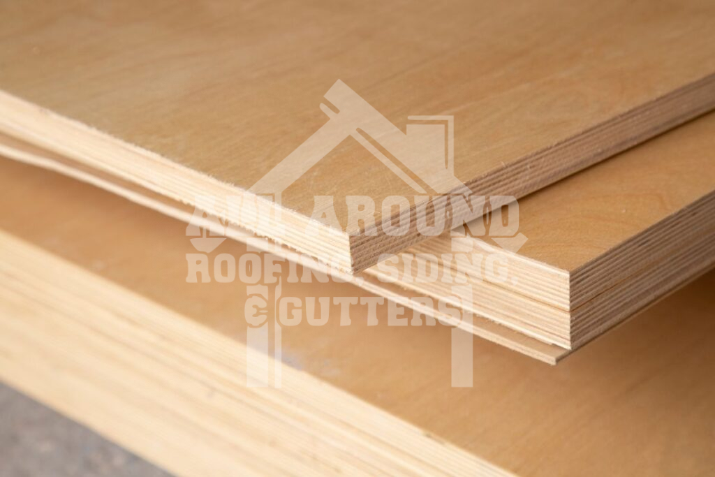 Plywood roof decking