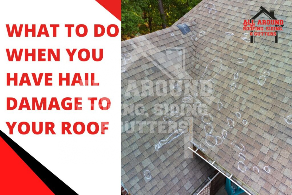 Hail damage roof