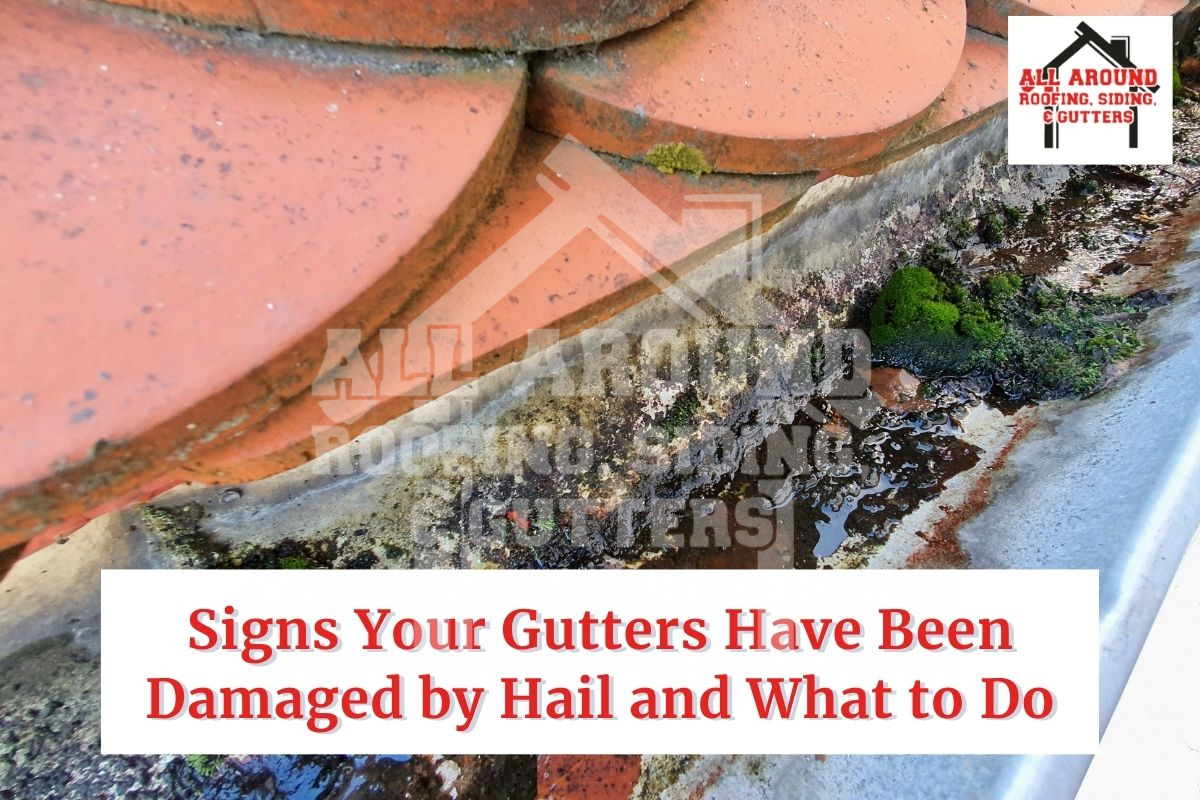 gutter hail damage