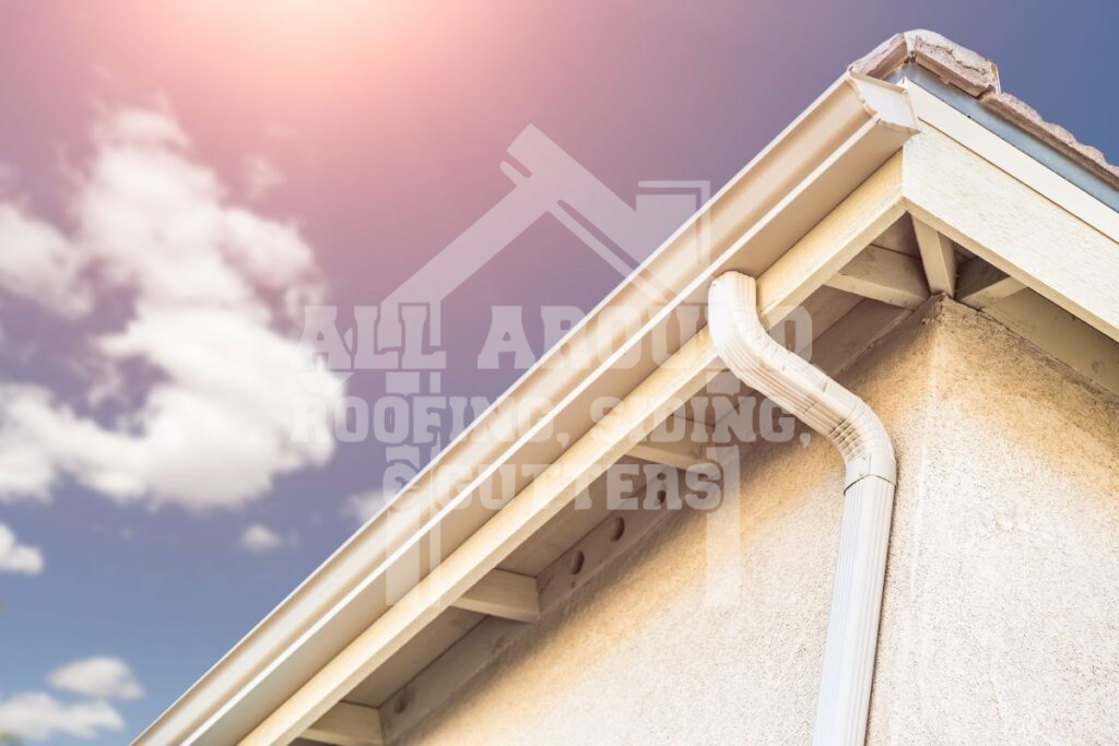 Garage gutter installation