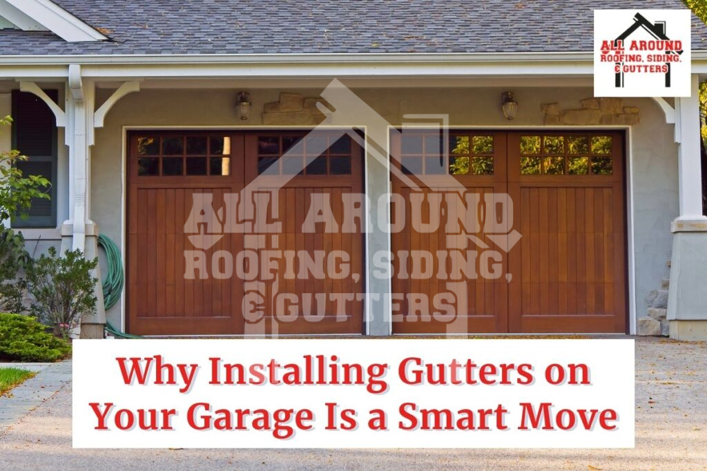 Garage gutter installation