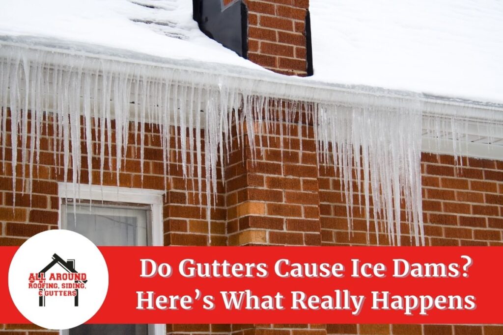 Do gutters cause ice dams