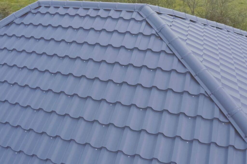 Metal roof installation